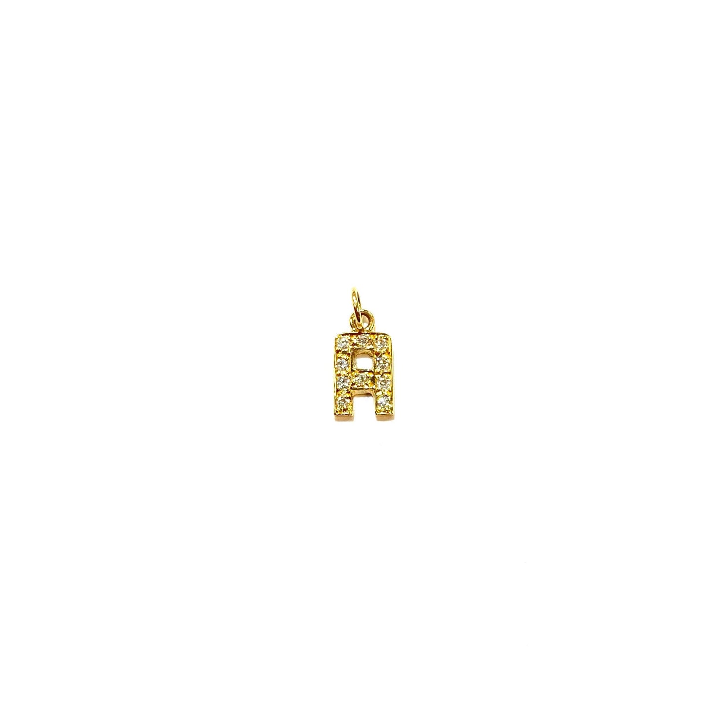 Petite Diamond Initial Pendant