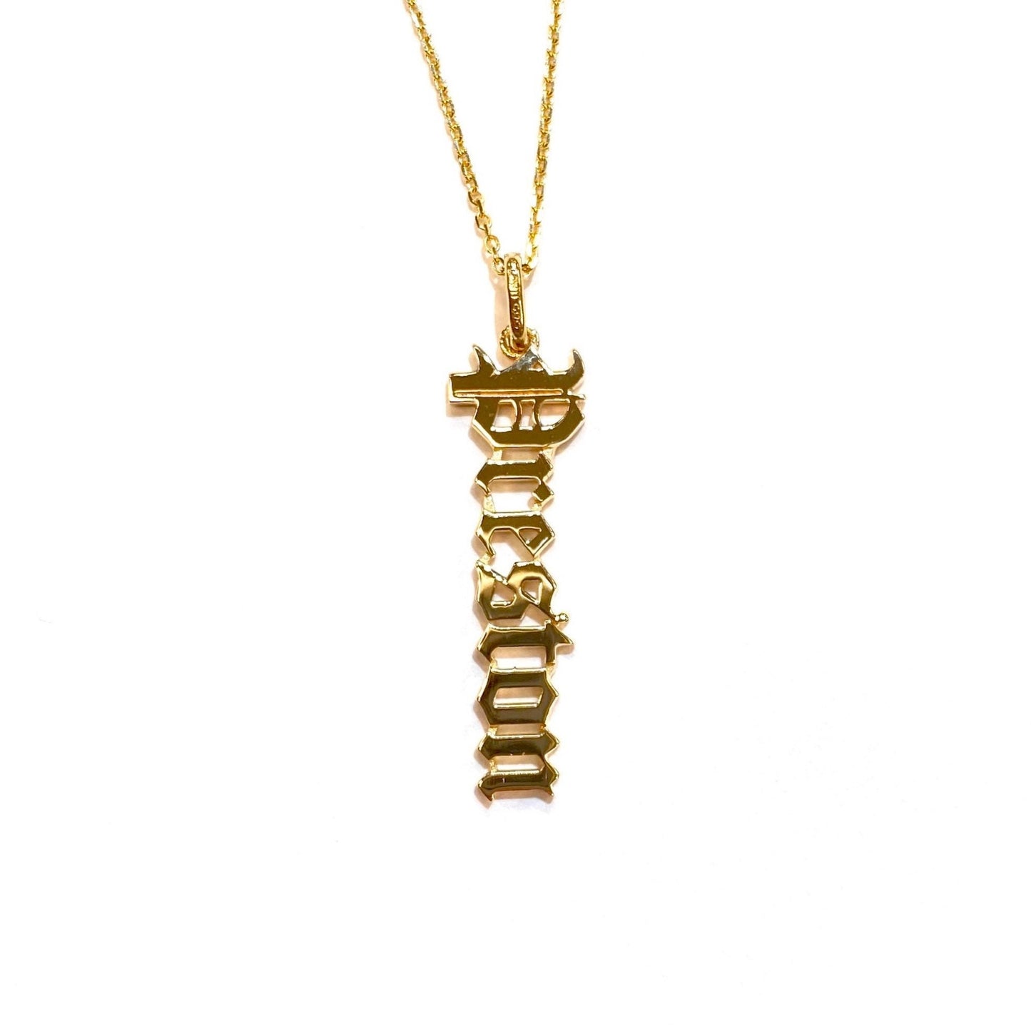 Custom Hanging Name Necklace