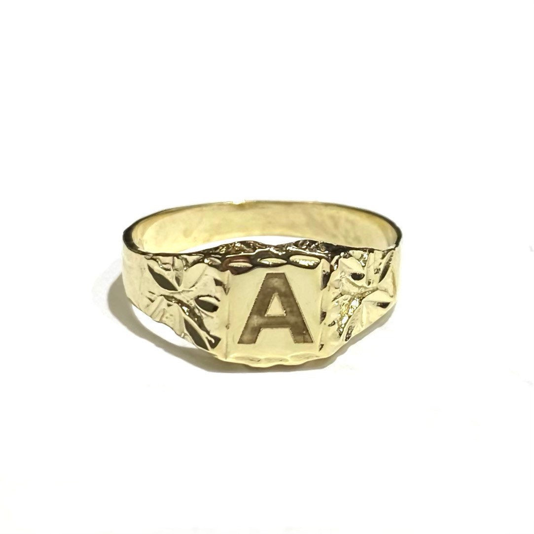 Initial Signet Ring