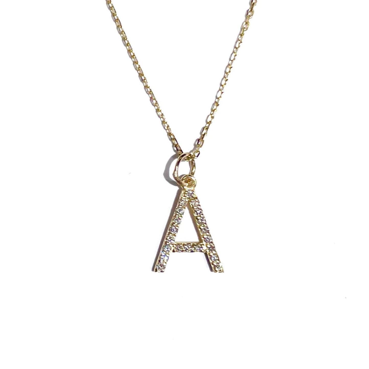 Prong Set Diamond Initial