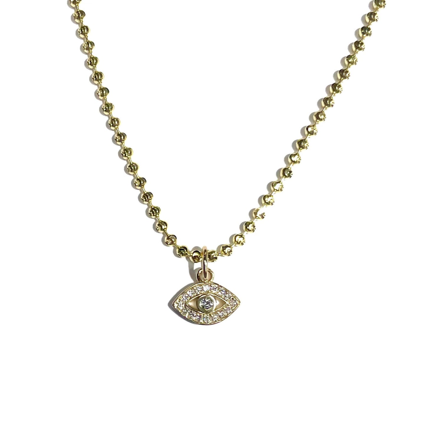 Cassie Choker with Diamond Evil Eye