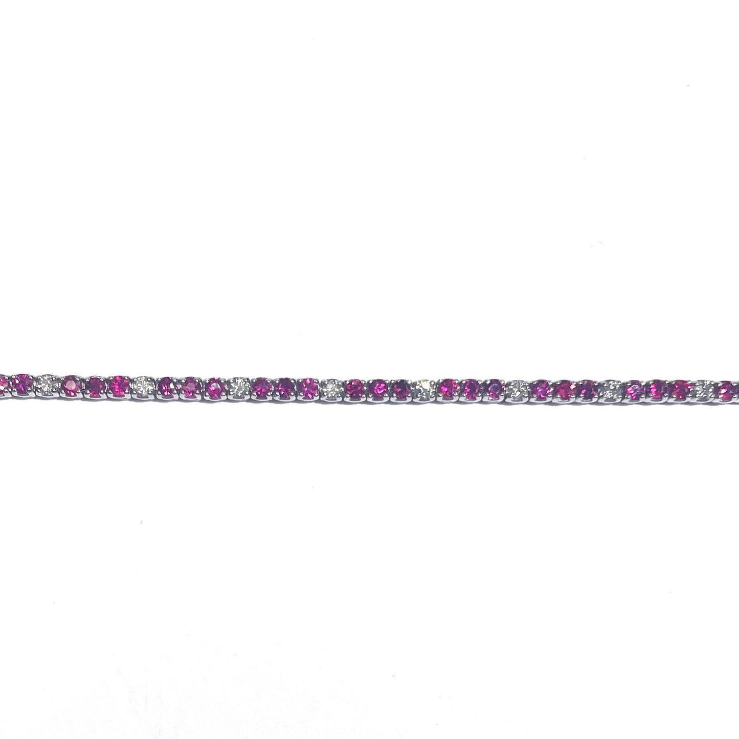 Ruby & Diamond Tennis Bracelet