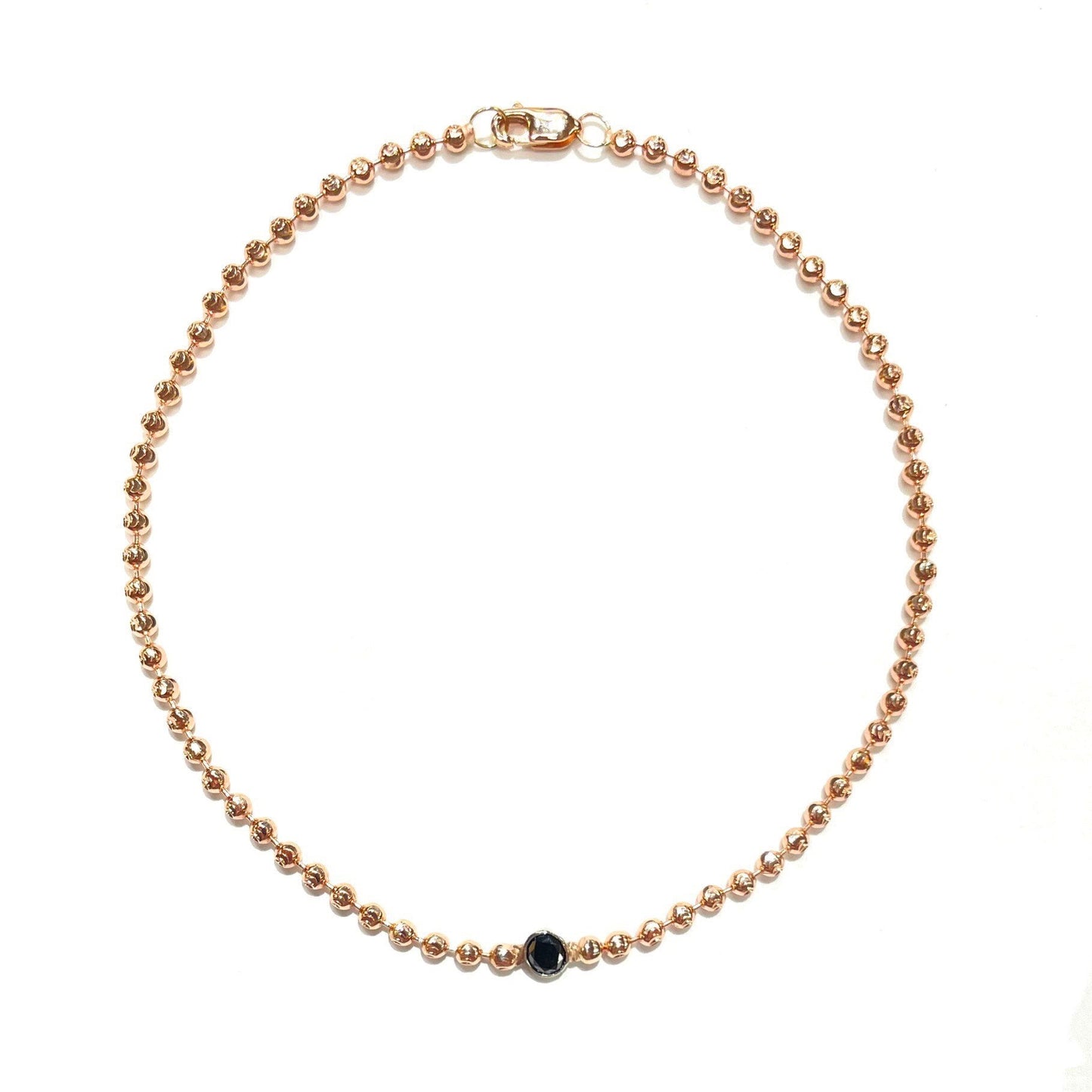 Solo Black Diamond Bezel Bracelet