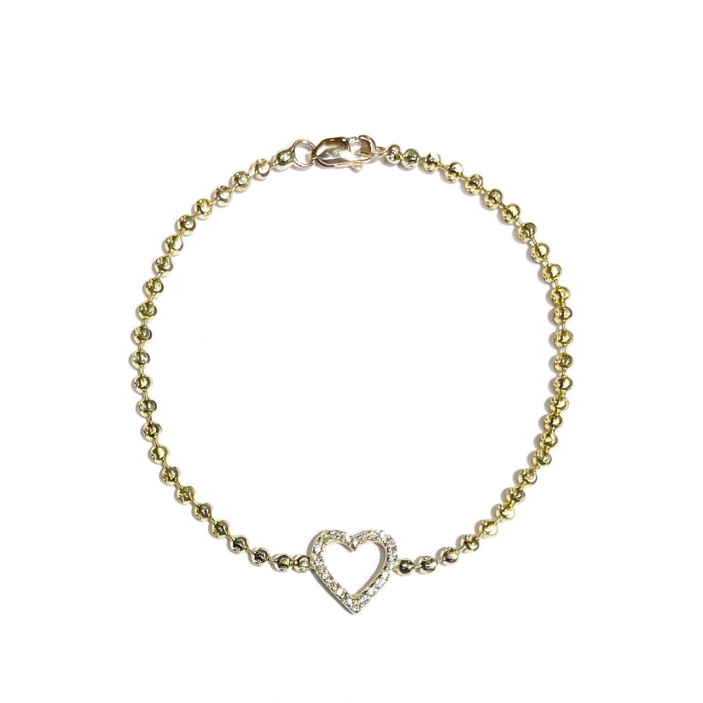 Diamond Heart Bracelet