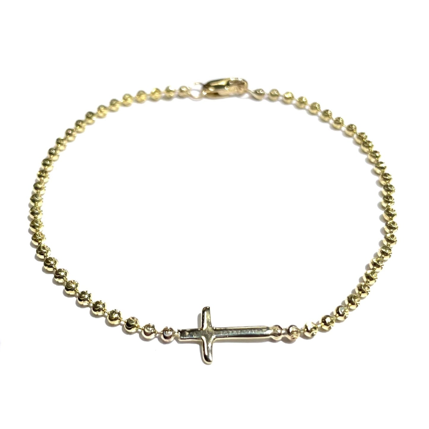 Mini Sideways Cross Bracelet