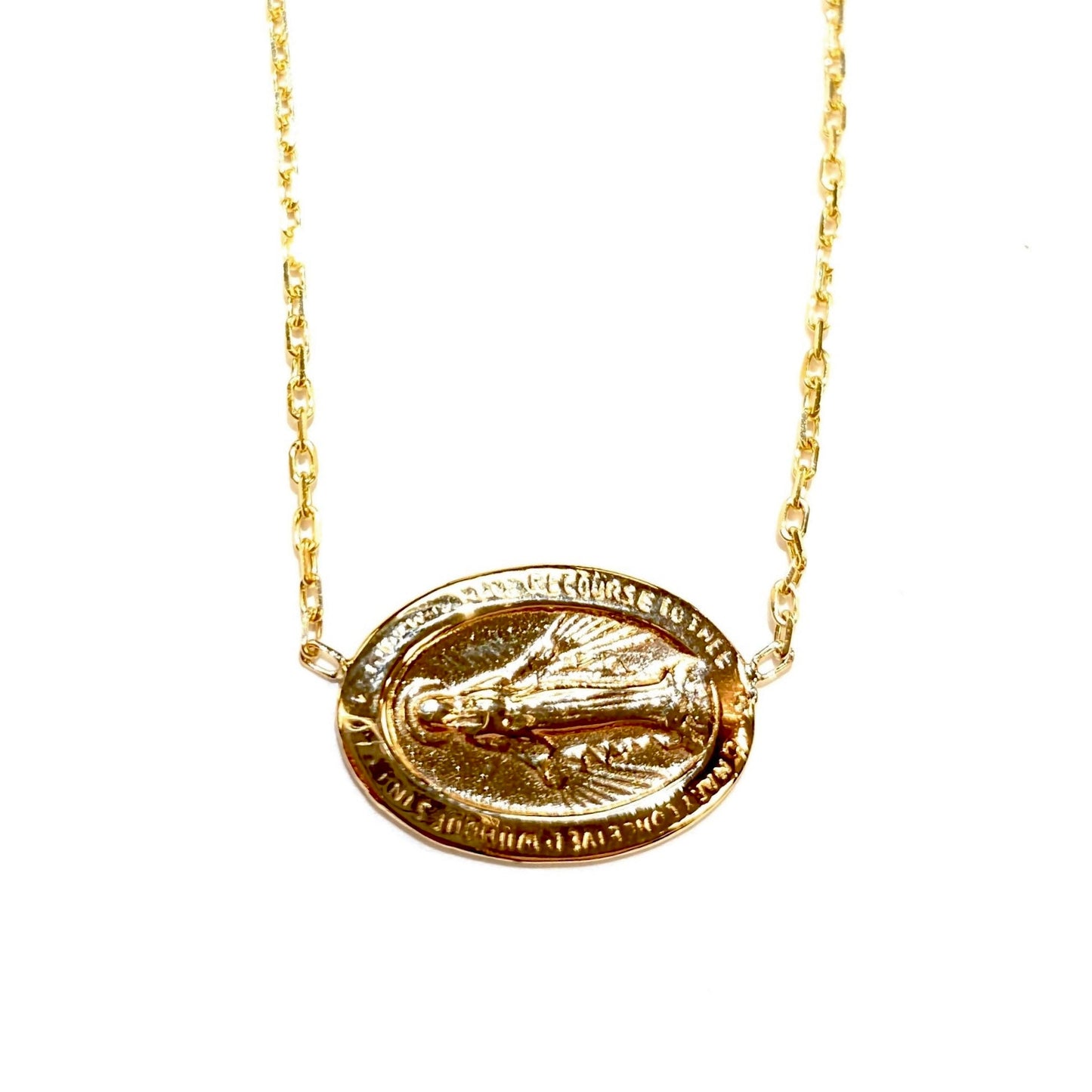 Sideways Mary Necklace