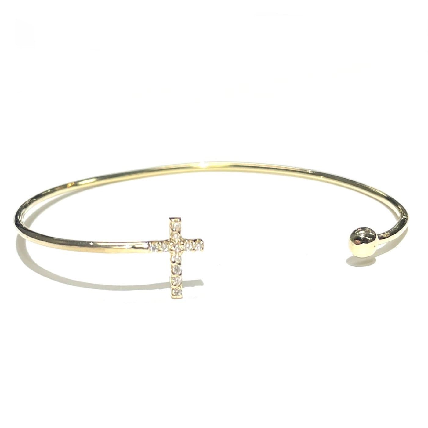 Diamond Cross Bangle