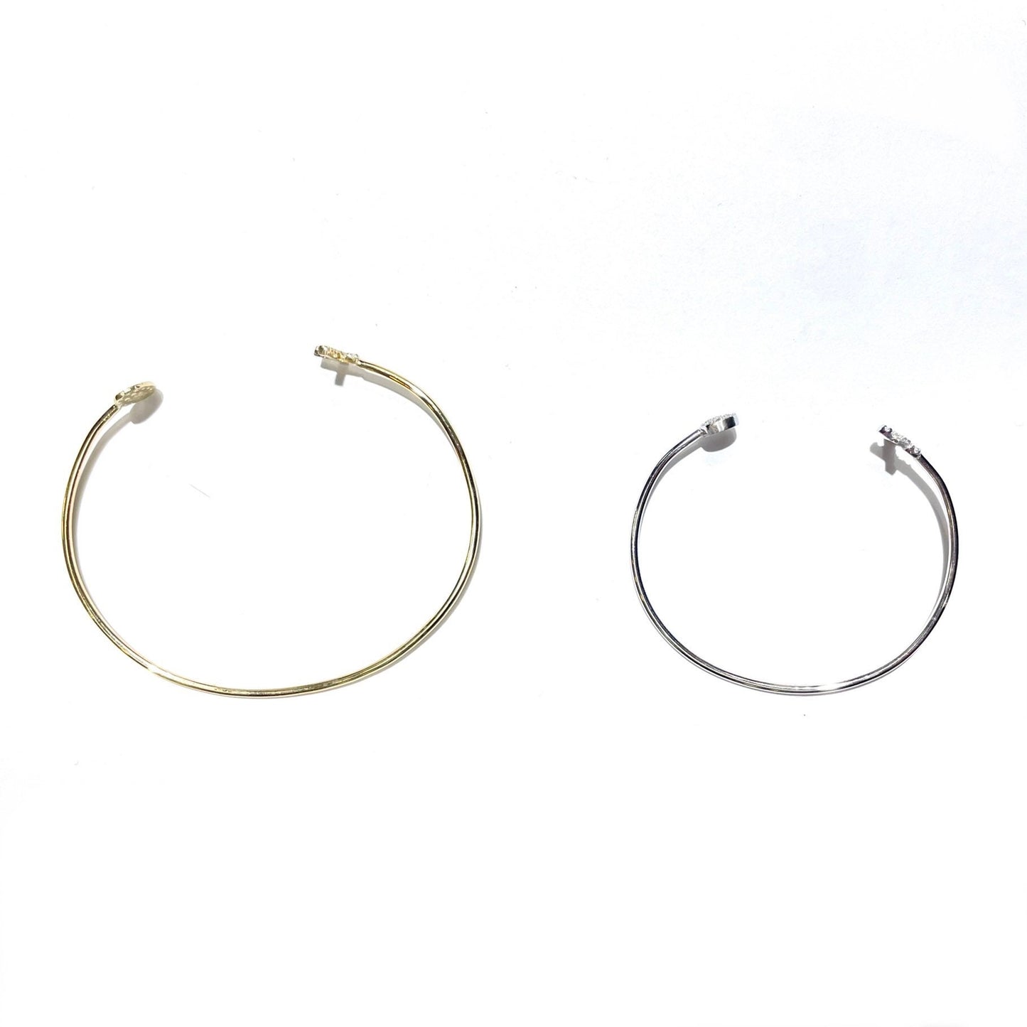 Diamond Cross & Virgin Mary Bangle