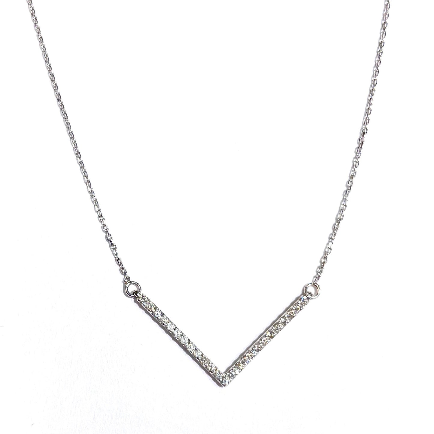 Diamond V Necklace