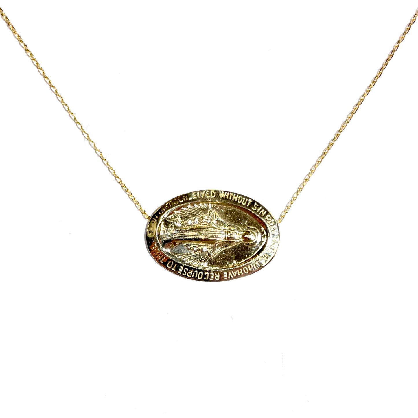 Sideways Mary Necklace