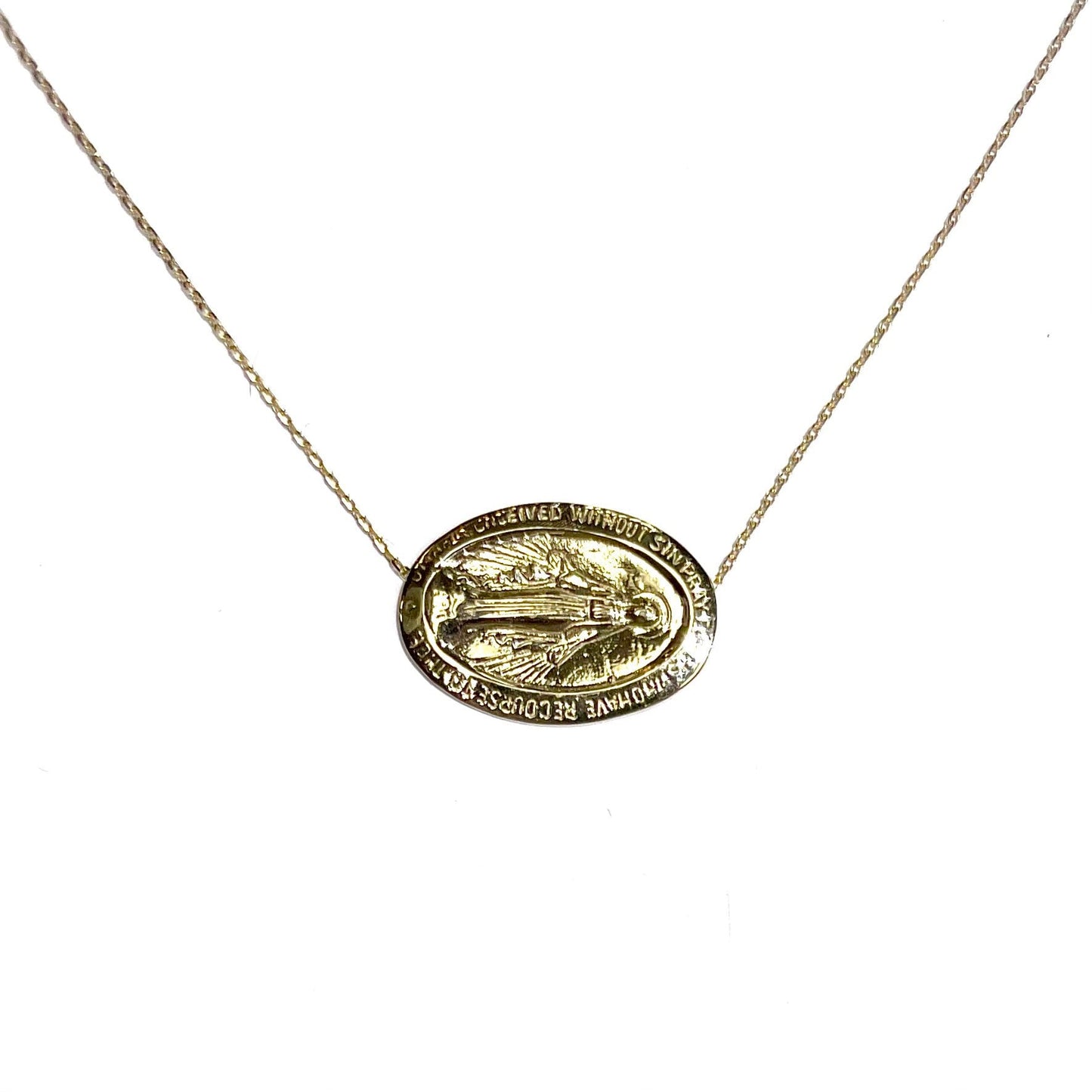 Sideways Mary Necklace