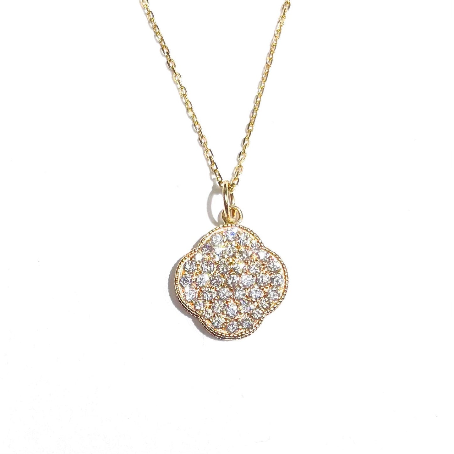 Diamond Lucky Four Leaf Clover