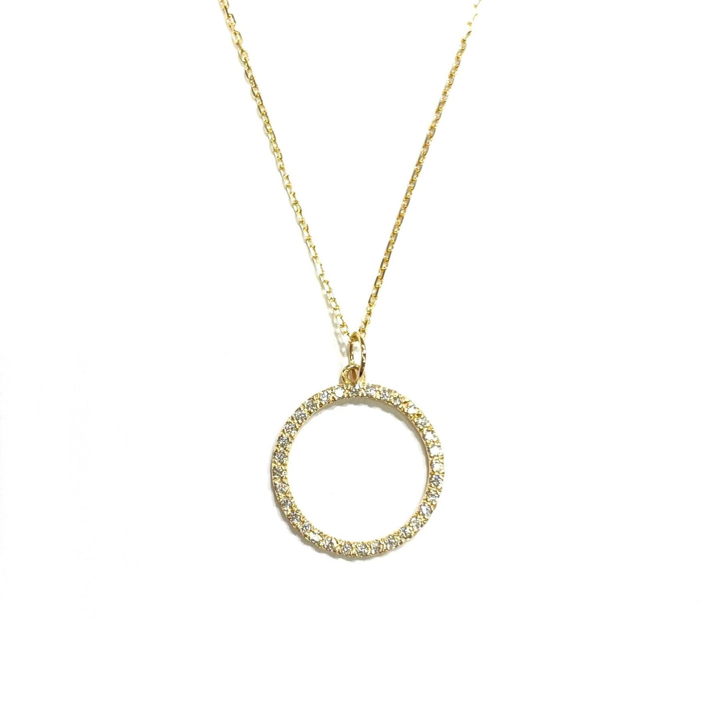 Diamond Circle Eternity Pendant