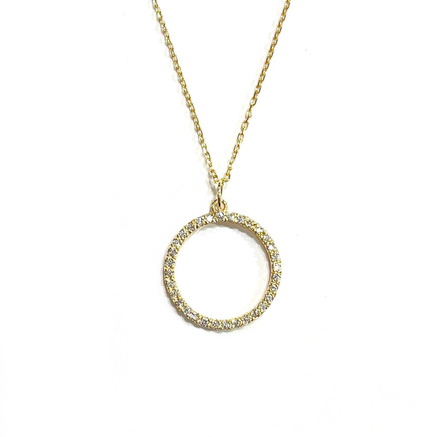 Diamond Circle Eternity Pendant