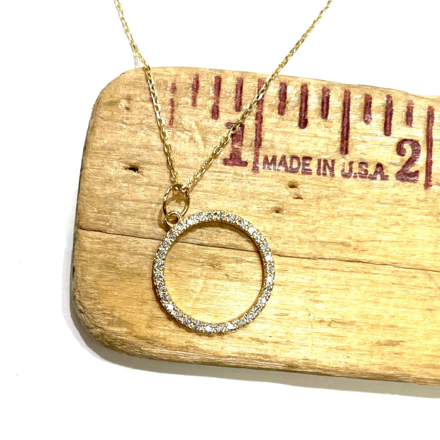 Diamond Circle Eternity Pendant