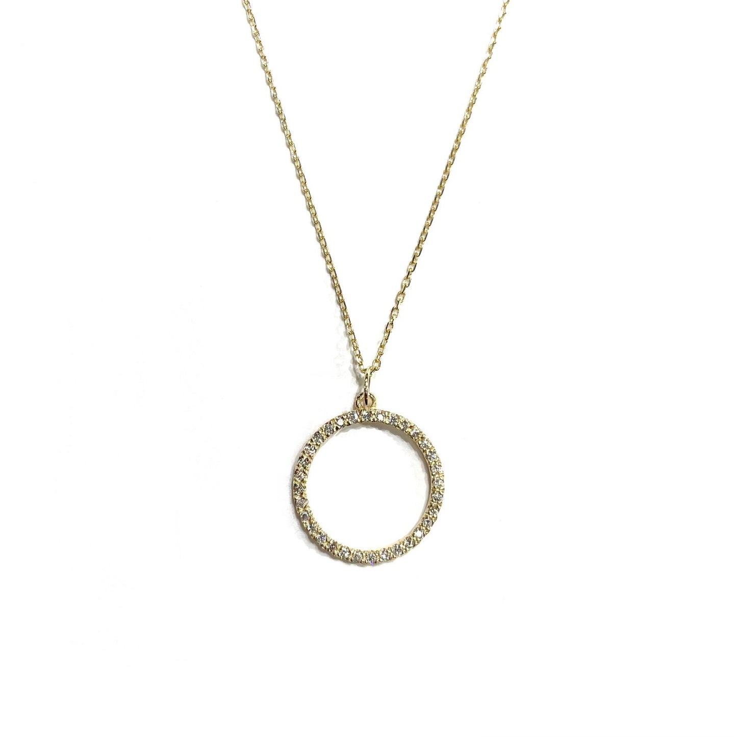 Diamond Circle Eternity Pendant