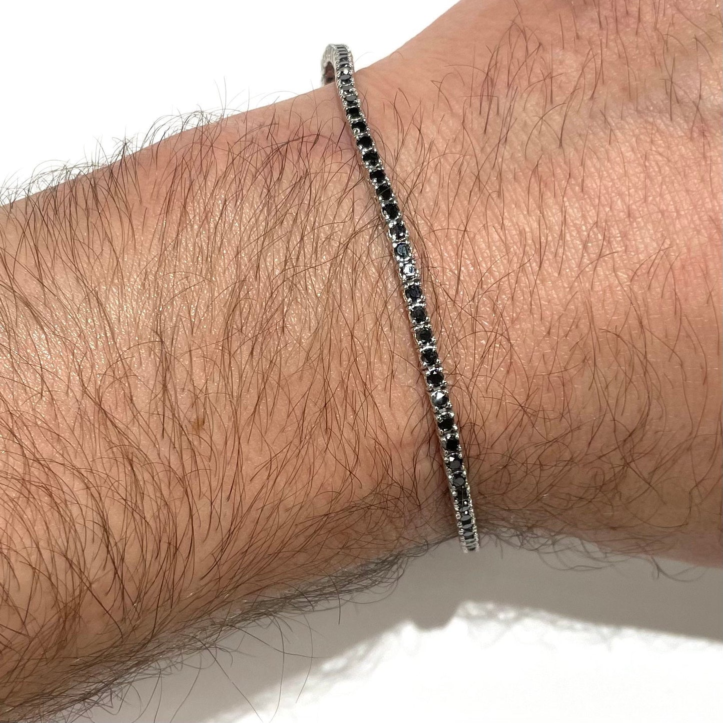 Black Diamond Micro Tennis Bracelet