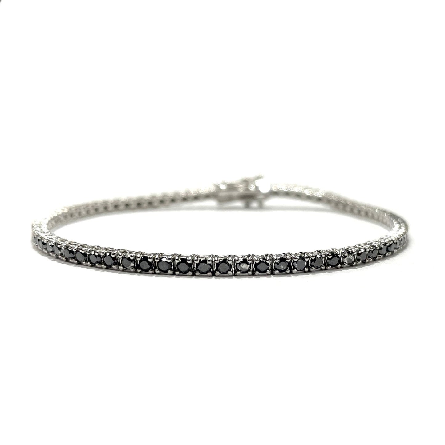 Black Diamond Micro Tennis Bracelet