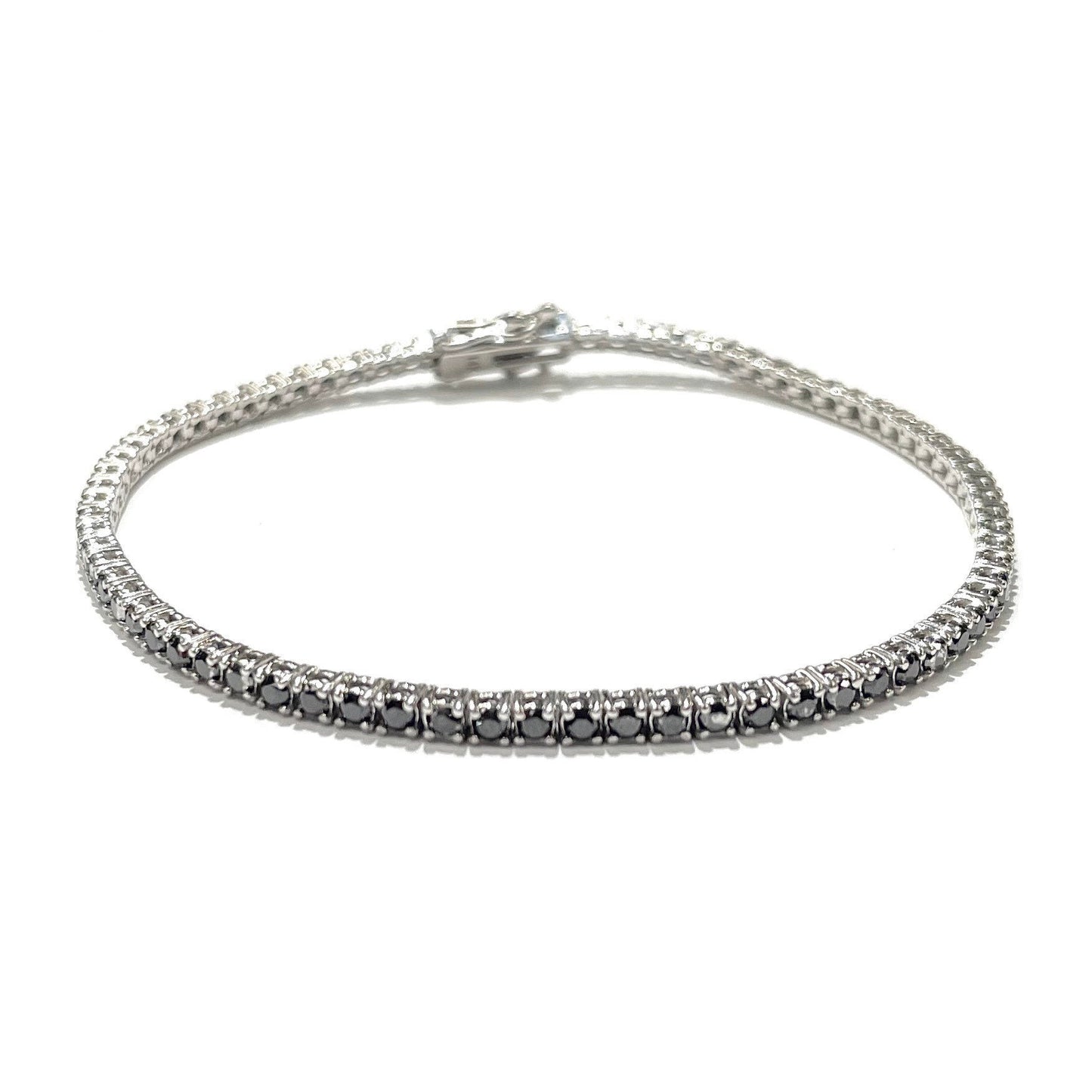 Black Diamond Micro Tennis Bracelet