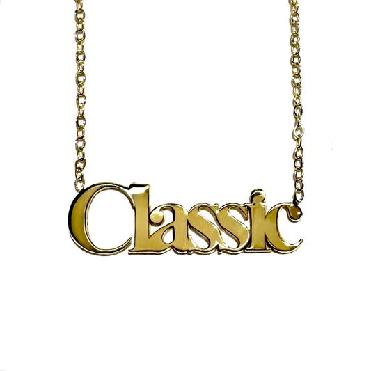 Custom Name Necklace: Classic