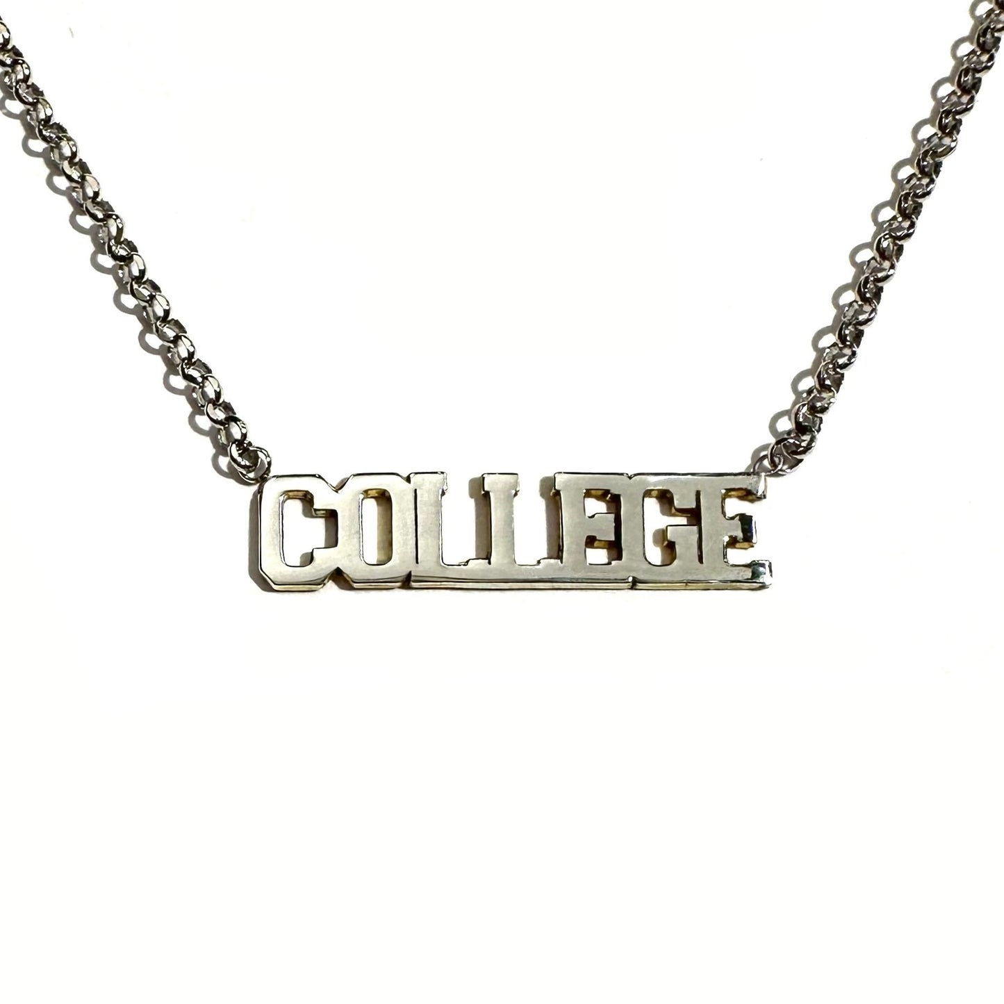 Custom Name Necklace: College