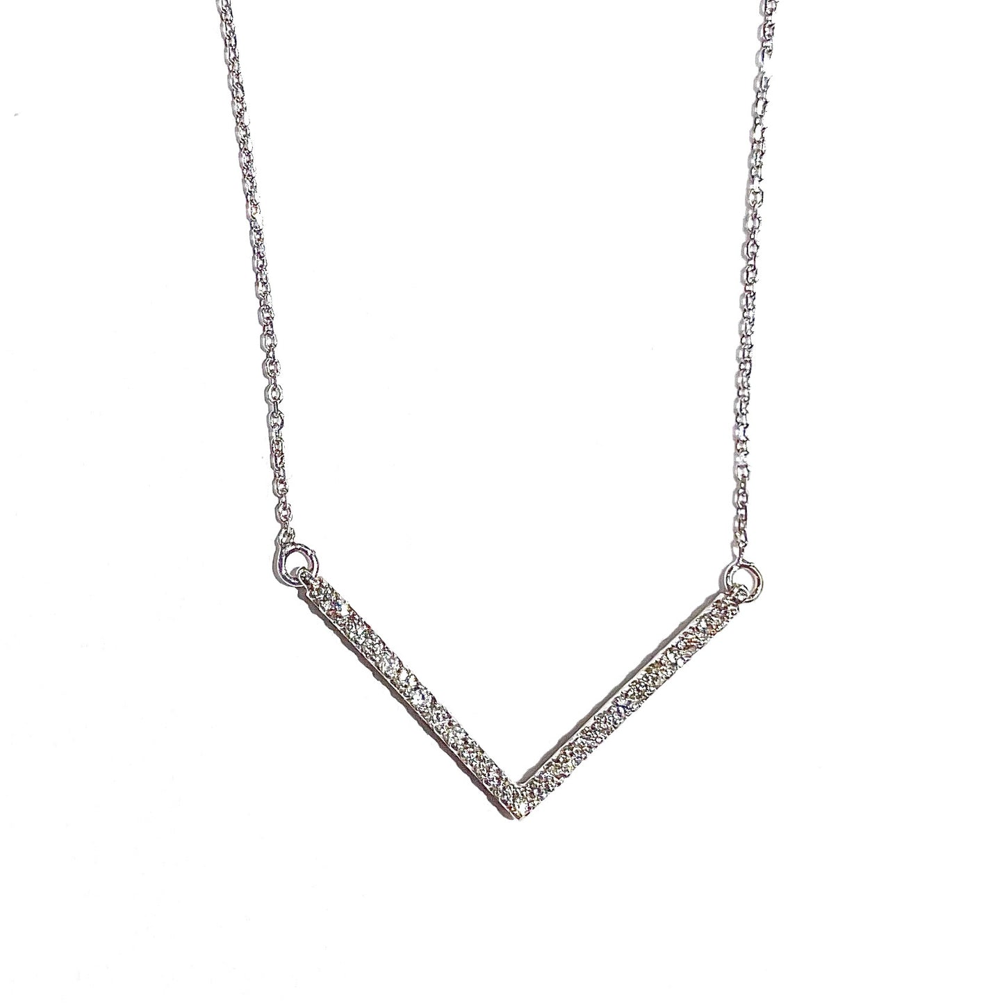 Diamond V Necklace