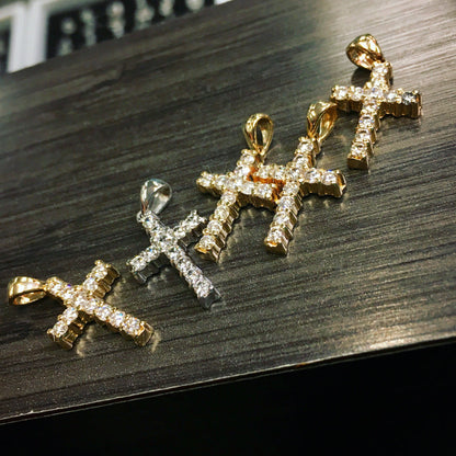 Large Diamond Cross Pendant