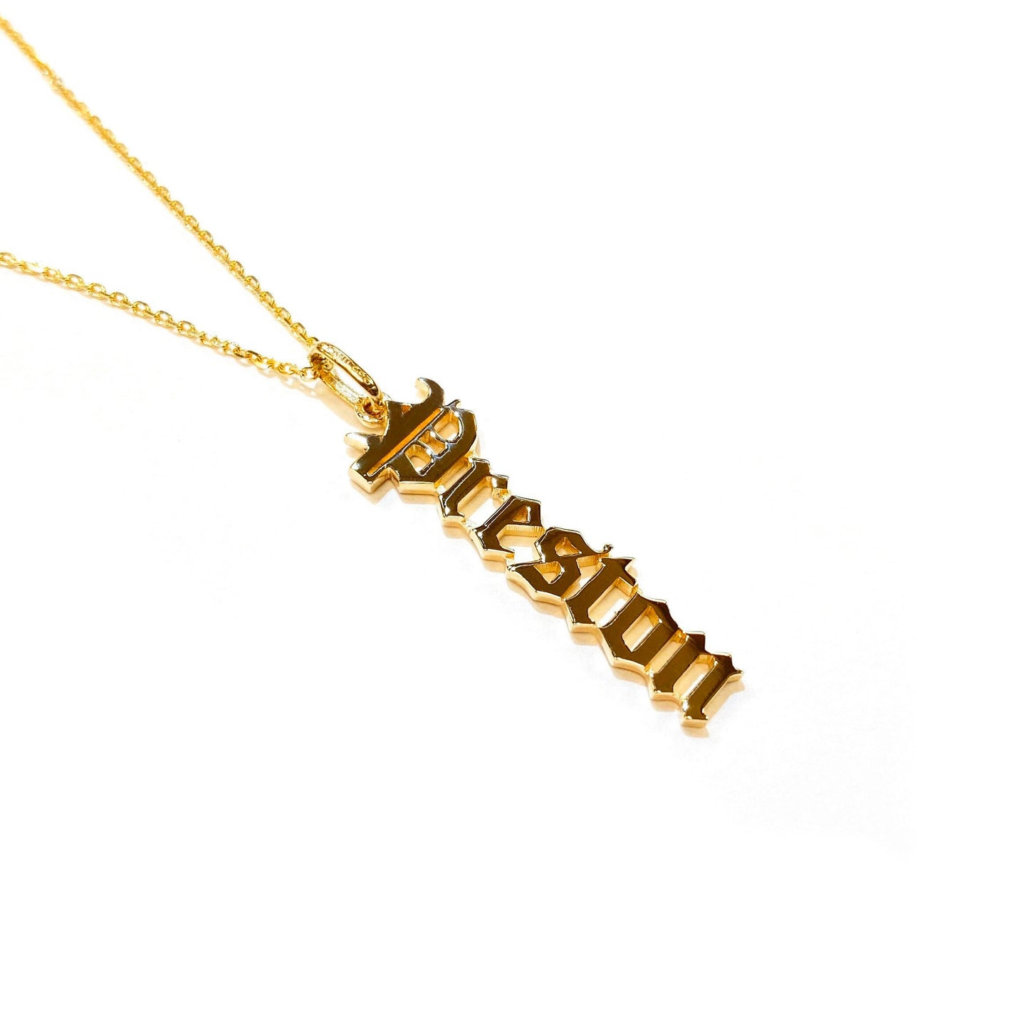 Custom Hanging Name Necklace