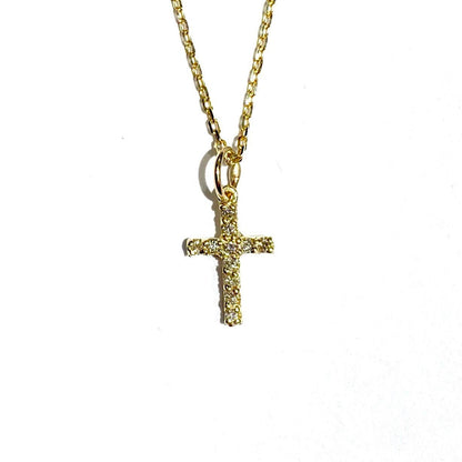 Mini Diamond Cross Pendant