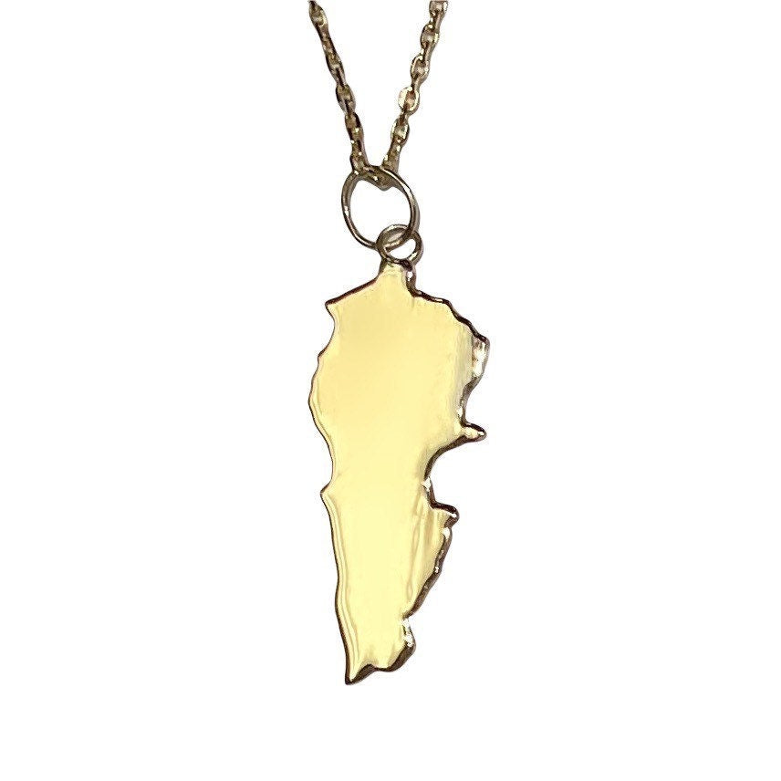 Map of Country/State Pendant