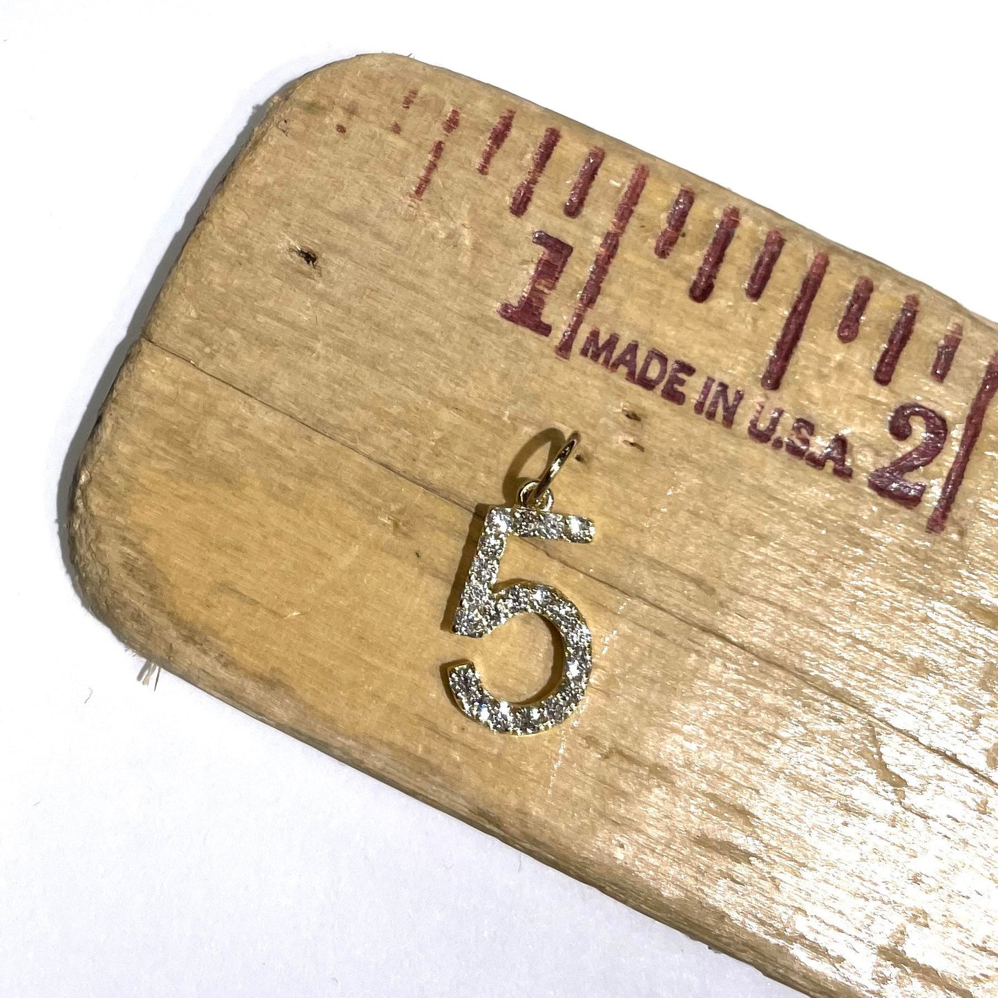 Diamond Number Pendant