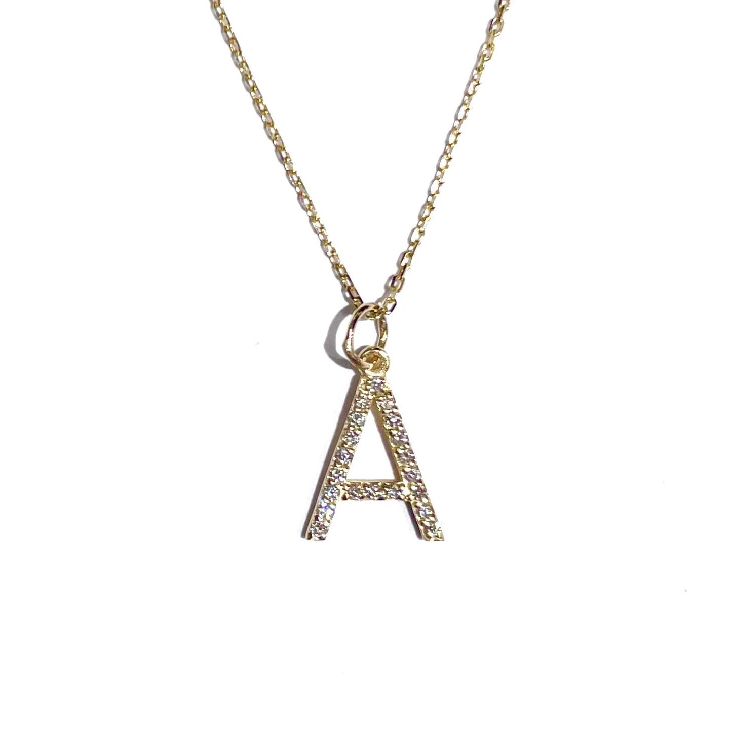 Prong Set Diamond Initial in