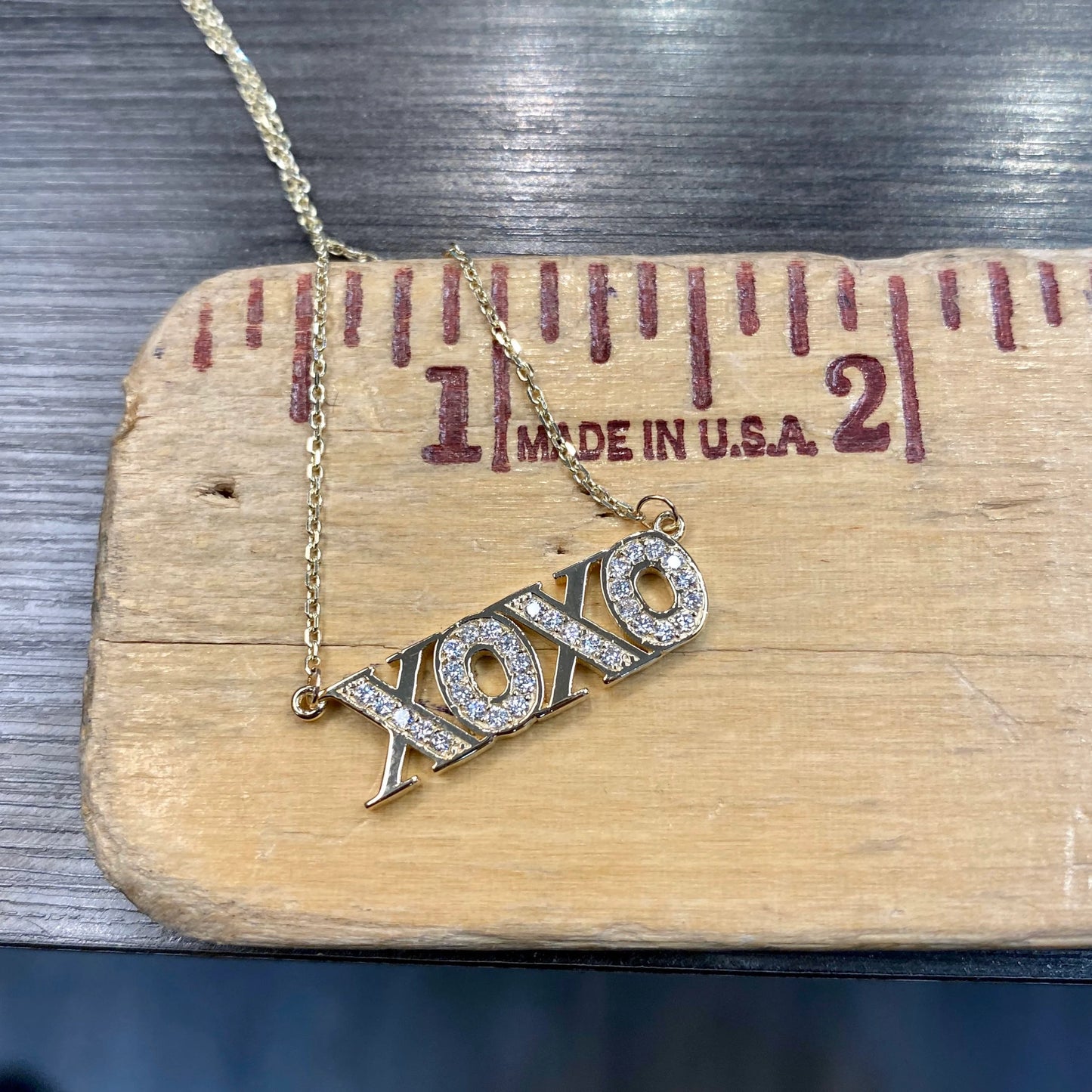 Diamond XOXO Necklace